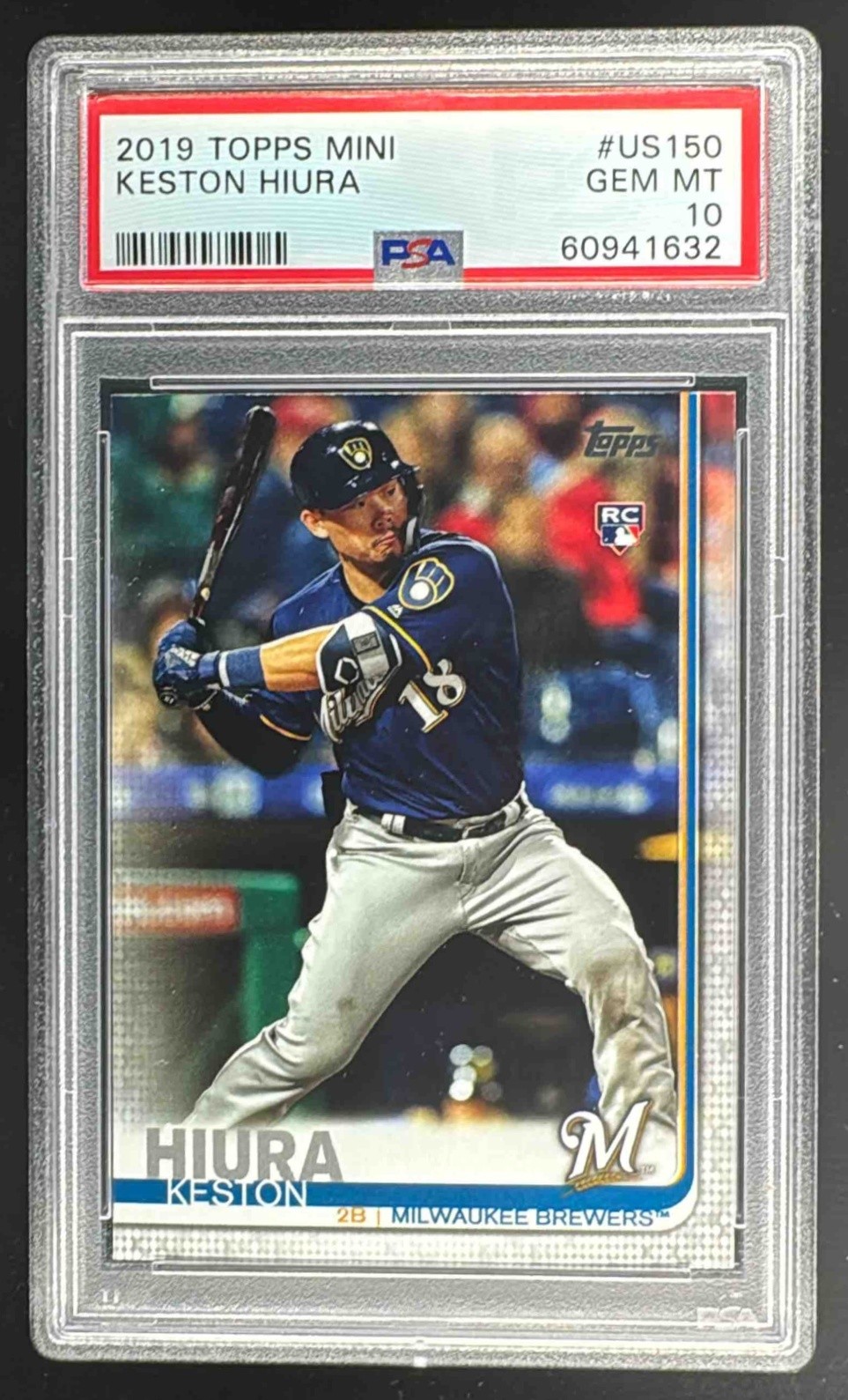 EL.168 Keston Hiura 2019 Topps Update #US150 Rookie RC PSA 10