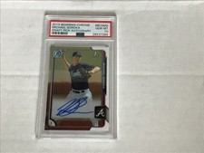 2015 Bowman Draft Chrome Mike Michael Soroka Auto PSA 10 GEM MT