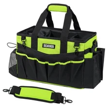 Wearable Cleaning Caddy Bag, Cleaning Caddy Supplies Organizer with NeonGreen