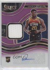 2020-21 Panini Select Rookie Jersey Purple Prizm 22/99 Udoka Azubuike Auto 07rd