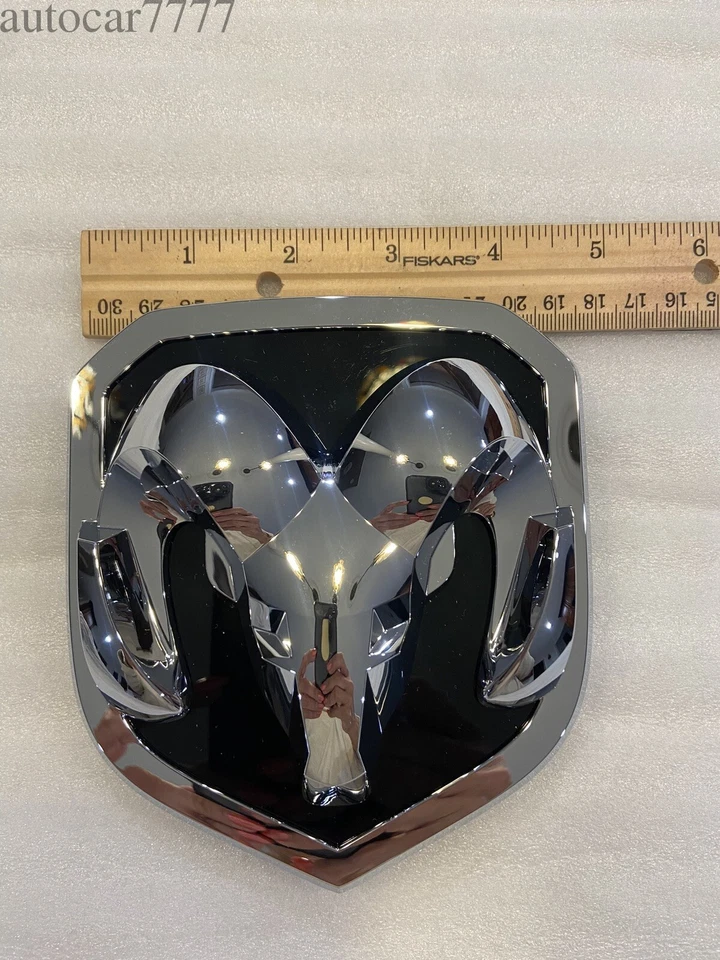 For 2013-2018 RAM 1500 2500 3500 Front Grille Ram Head Grill Emblem Badge Chrome - Изображение 3 из 4
