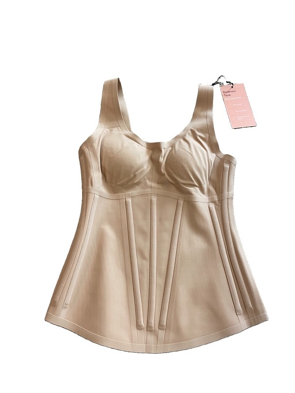 HONEYLOVE Boldness Tank Body Contouring Nude Boned Corset Tank Sz XS NEW! NWT