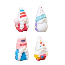 4Pcs Happy Figurines Ornament DIY Desktop Small Landscape Artistic Display