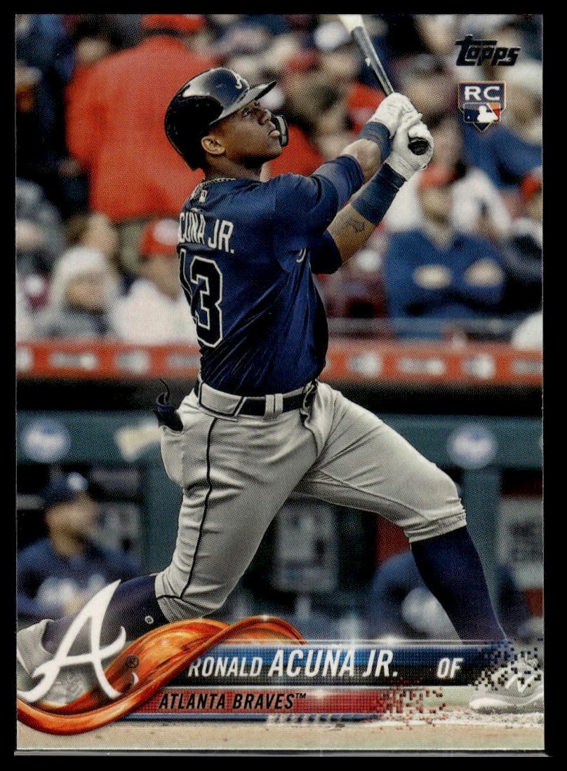 2018 Topps #698c Ronald Acuna Jr. : Factory Set Variation