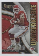 2020 Panini Select Unbreakable Silver Prizm Tony Gonzalez #U25 HOF 02r9