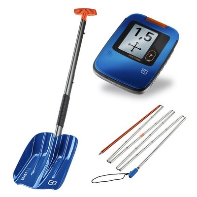 Ortovox Rescue Set Diract Voice I Shovel, Probe & Avalanche Transceiver Bundle