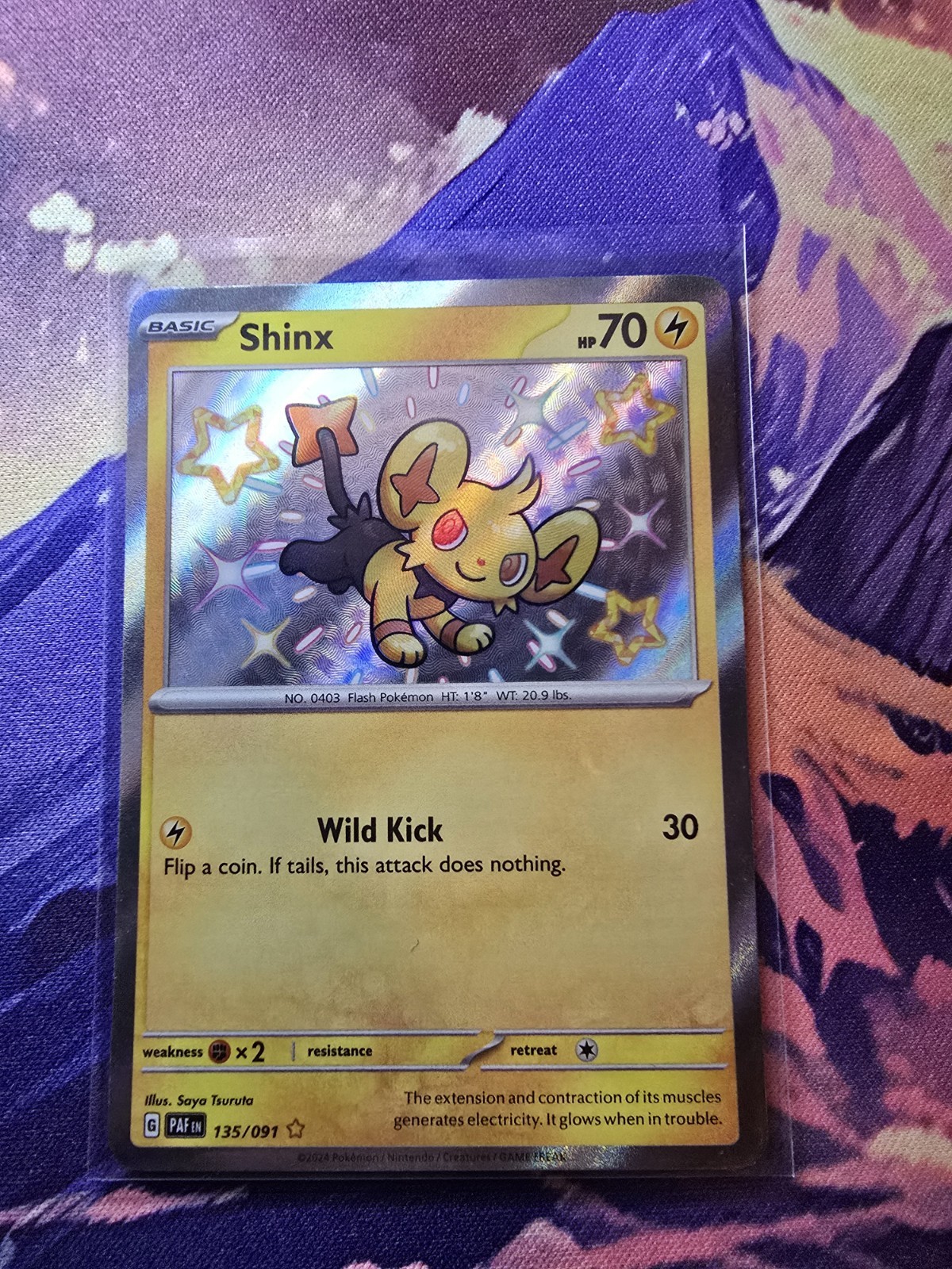 Pokémon - Shinx 135/091 SV: Paldean Fates Holo NM/M