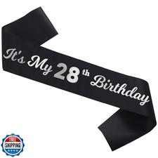 It’s My 28th Birthday Sash happy 28th Birthday Party Decorations funny 28th A...