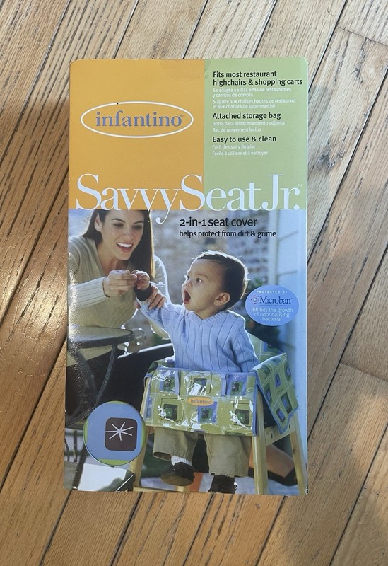 Infantino Savvy Seat Jr. Fits Most Restaurant High Chairs And Shopping Carts