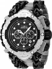 Invicta Gladiator Chronograph GMT Quartz Black Dial Men's Watch 48185