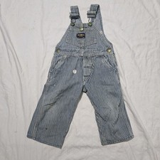 Vintage Osh Kosh Kids Pinstripe Overalls Sz. 6 Months