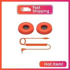 Pioneer DJ HC-CP08-M Accessory Pack with CUE1 Series Ear Pad and Cord, Orange