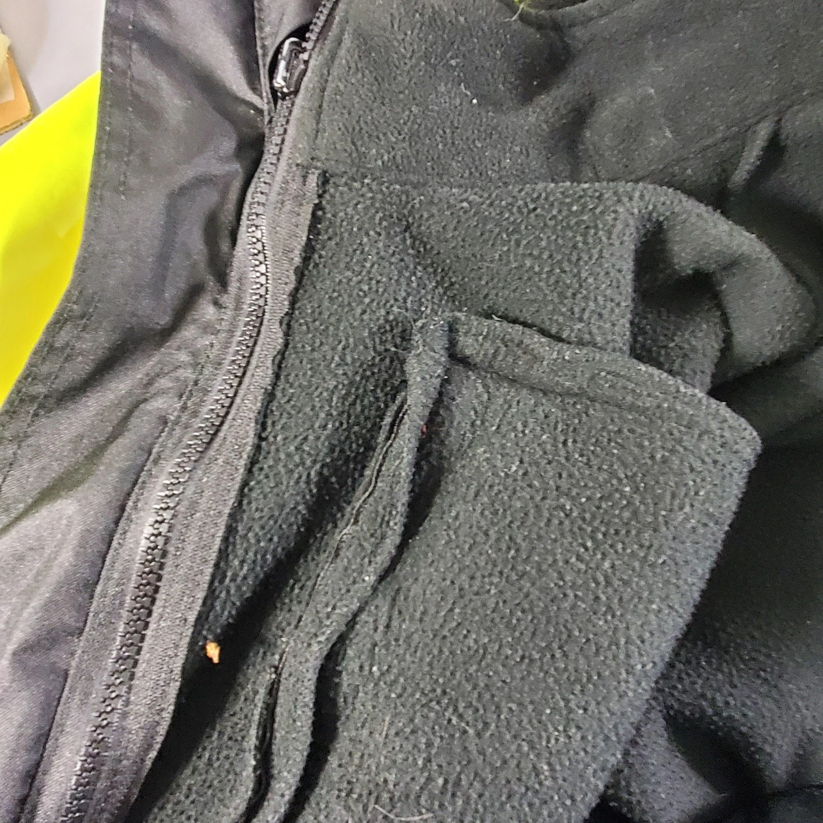 Radians Jacket Mens Large Yellow Black Hi Vis Reflective 3 In 1 Hooded Workwear image 14