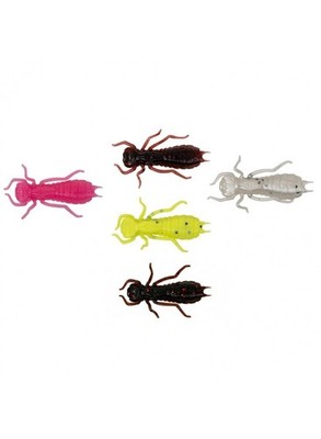 Wizard Larva 3,5cm 6 Stück Softbait Schwimmend Gummilarve Barsch Forelle Köder