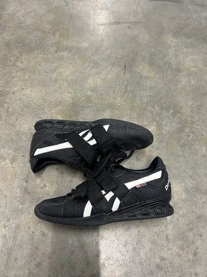 Do-Win Men s Weightlifting Shoes Black/White Adjustable Strap Lace-Up US 8