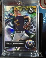 Topps 2023 Bowman Platinum Top Prospects Misiorowski TOP-69 Bar Foil /75 Rookie…