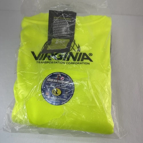 GSS Hi Vis Safety Hoodie Large Virginia Transportation Corp New Sealed - product listing photo