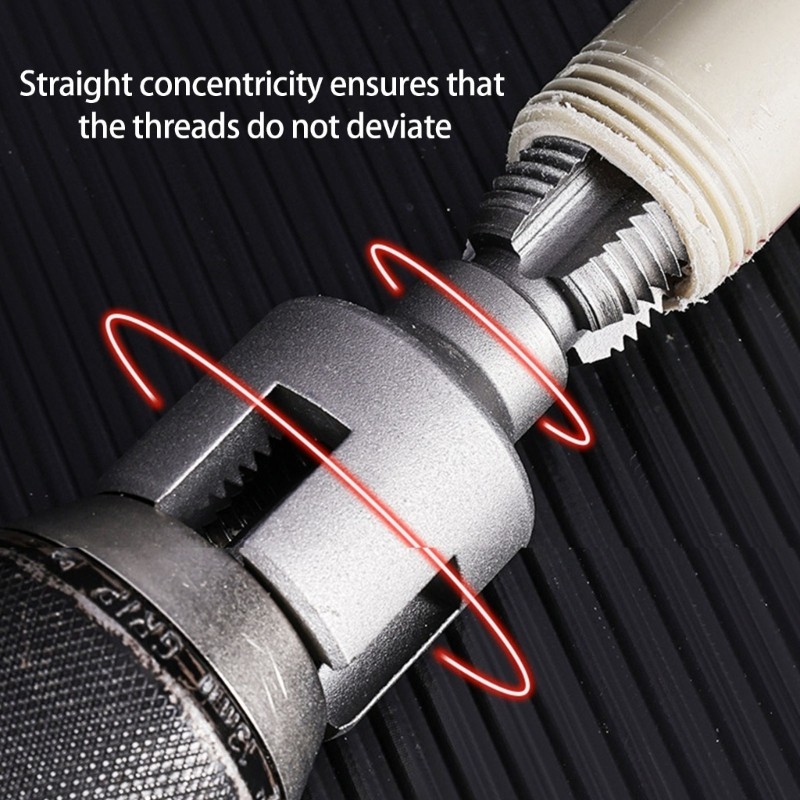 Pipe Threading Kit with 1/2" 3/4" Dies Plumbing Accessories For Home Improvement