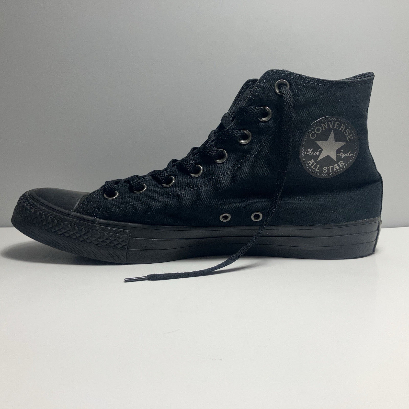 Black Converse Chuck Taylor Size 11M 13W All Star gunmetal Wordmark 2.0 Sneakers thumbnail 5