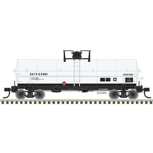Coche cisterna Atlas 50005691 escala N 11.000 galones con plataforma GATX #64854 | Condition: New