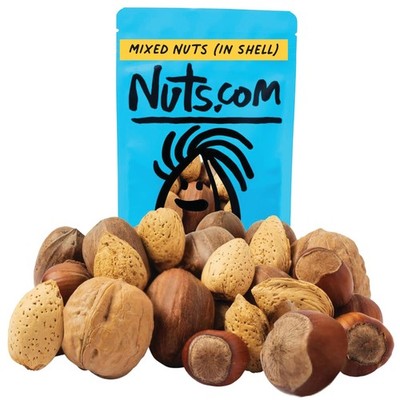 Nuts.com Mixed Nuts in Shell, No Brazil Nuts  1 lb Bag, Natural, Includes Wal...