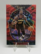 2022-23 Panini Select - Concourse AJ Griffin #88 Red Wave Prizm (RC)