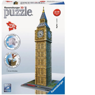 Ravensburger 3D Puzzle 216pc - Big Ben - 12554-8 Authentic New