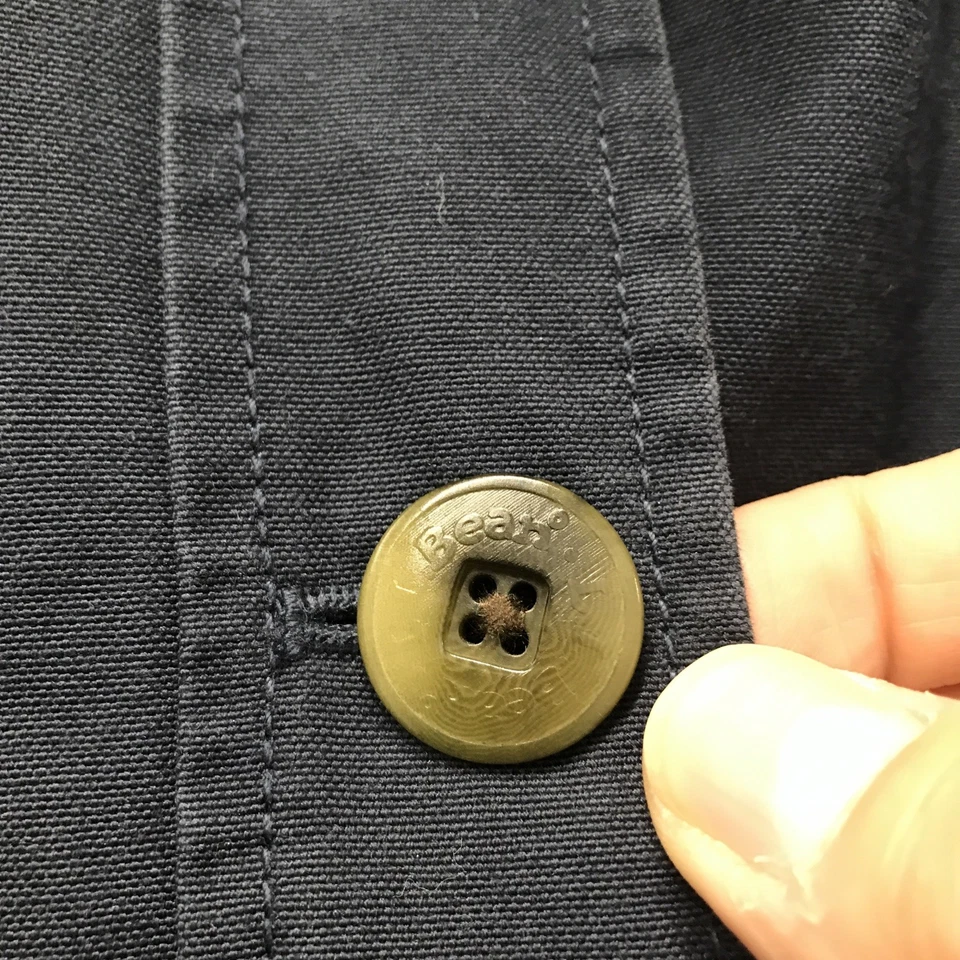 Vintage L.L. Bean Blue Duck Canvas Collared 80s Outdoor Chore Barn Jacket M - Image 4 of 4