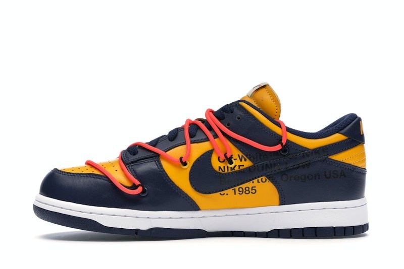 OFF WHITE X NIKE Nike x Off White Dunk Low "University G Midnight Navy"