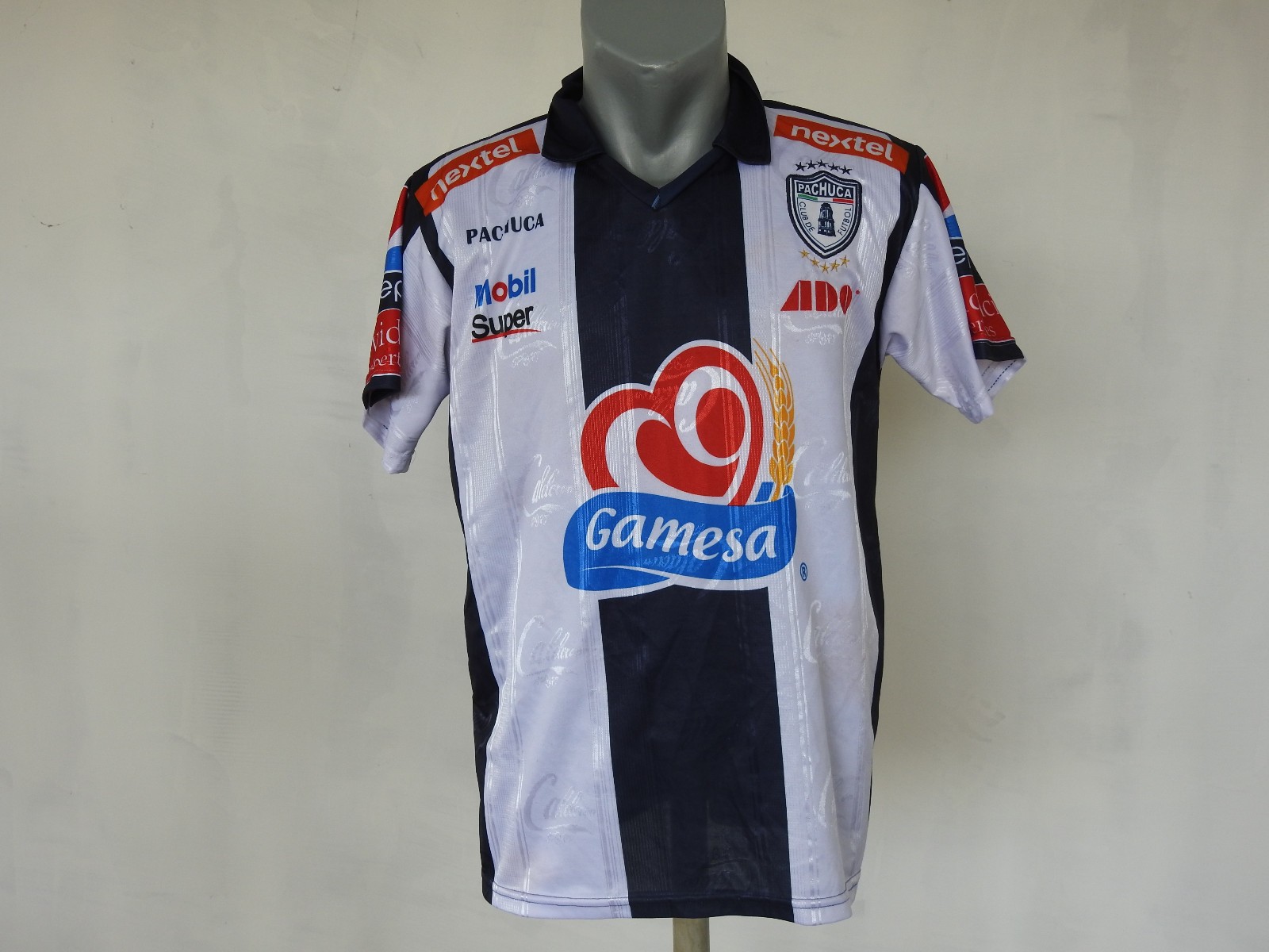 C.F. Pachuca FAN Jersey Pachuca Navy Blue White Shirt Size M Mexico Soccer