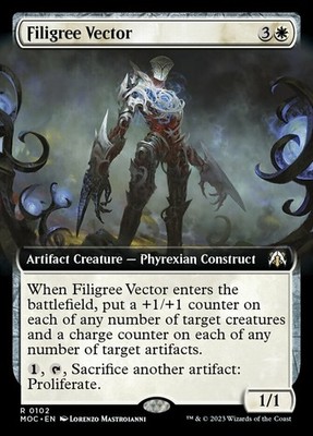 Light Play x 1 Filigree Vector - Extended Art Commander: March of the Machine Va