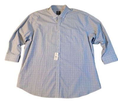GS Destination XL Long Sleeve Button Up Shirt Size 20- 34/35 Pocket 4XLT Check