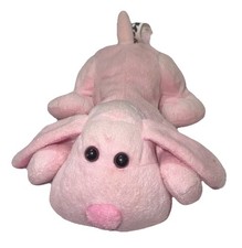 Toys R Us Pink Puppy Dog Plush Laying Down 8  Geoffrey 2012