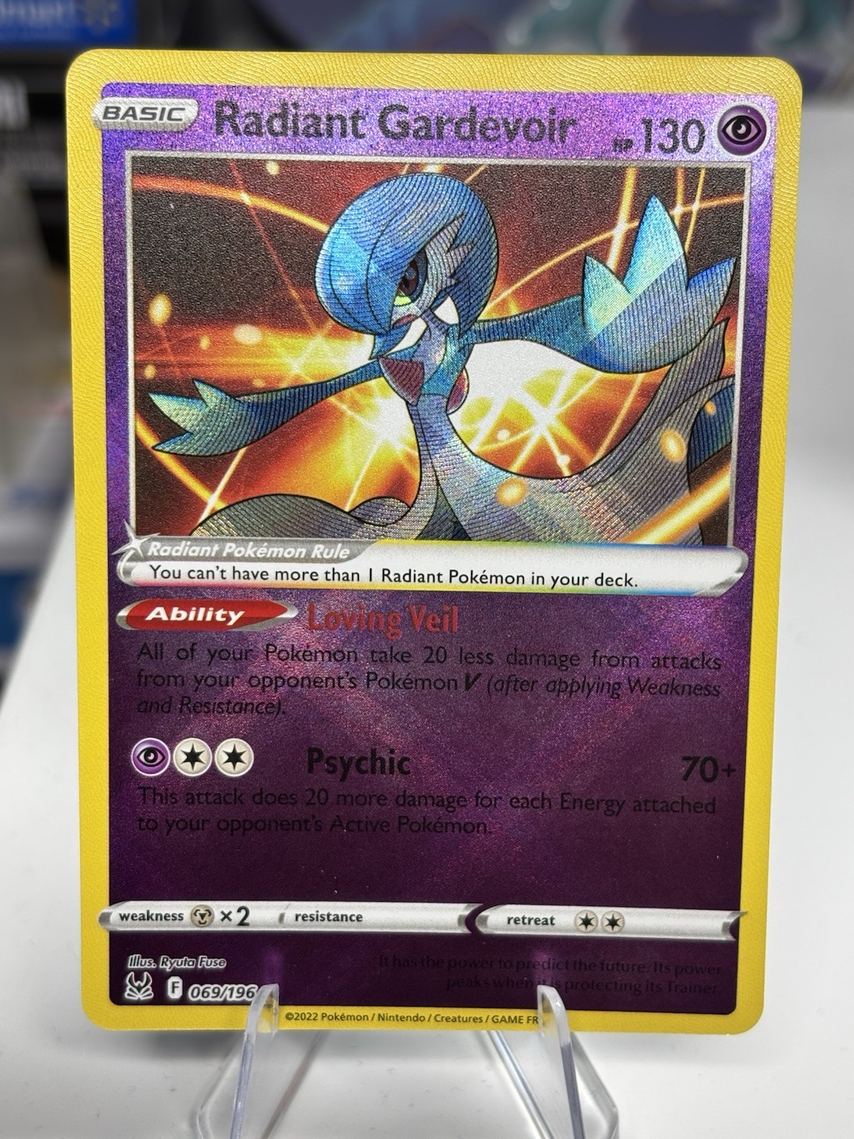 Radiant Gardevoir 069/196 Radiant Rare Pokemon Lost Origin NM
