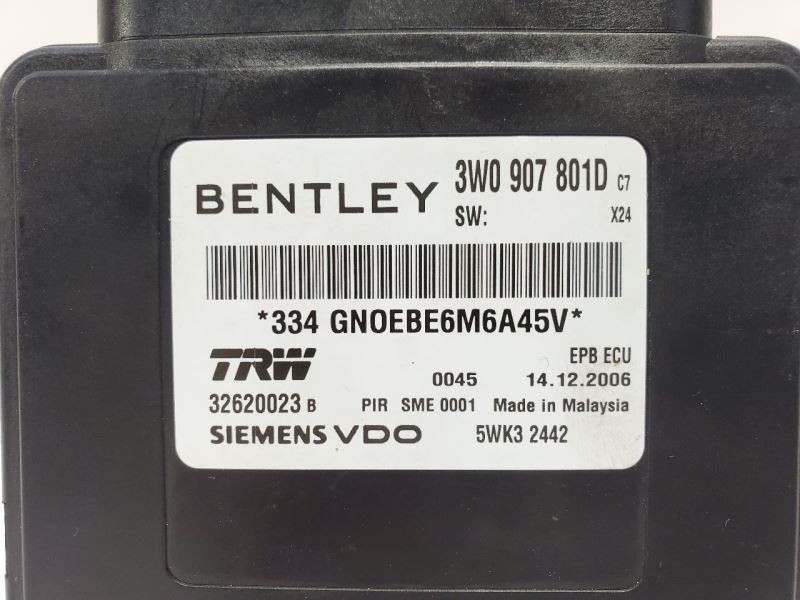 2007 Bentley Conti-GT OEM Parking Brake Control 3W0907801D