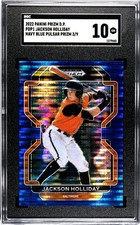 2022 Panini Prizm DP PDP1 Jackson Holliday NAVY BLUE PULSAR PRIZM SGC 10 (3/9)
