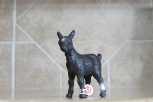 HTF w/tag vintage retired Schleich #13120 Kid Black Goat farm animal collectible