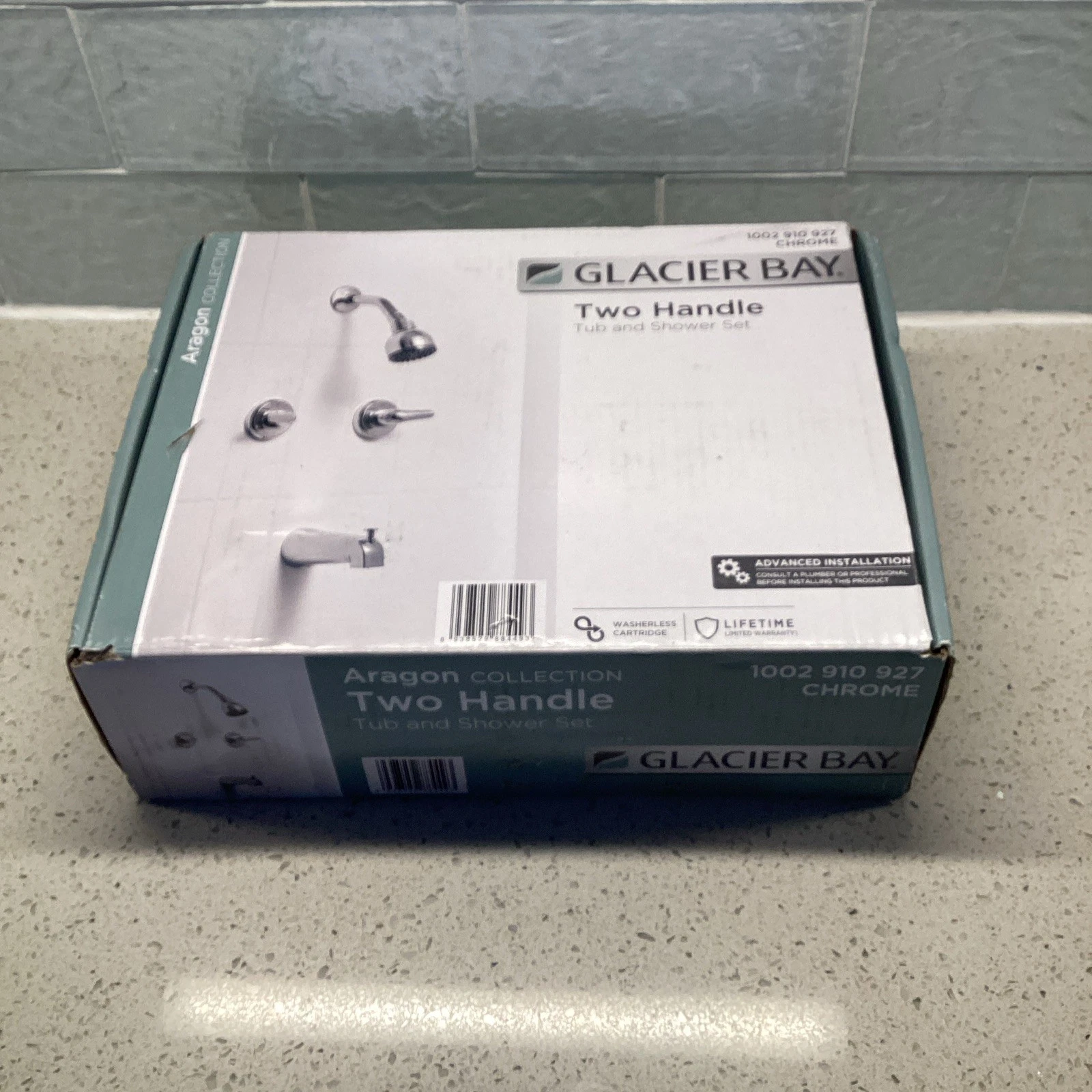 Aragon 3 Handle 1-Spray Tub Shower Faucet 1.8 GPM Chrome (Valve Included)