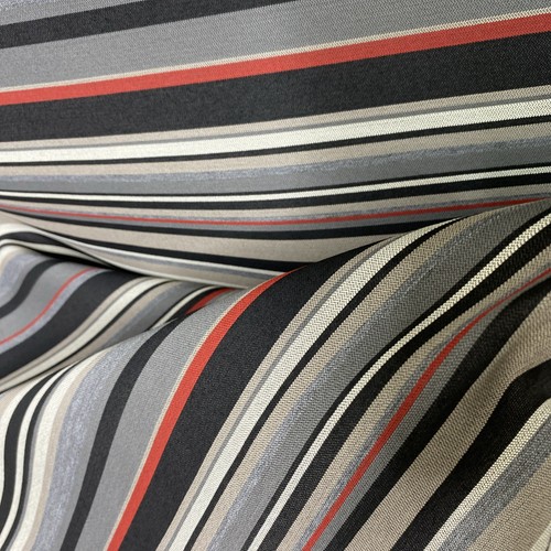 Black Horizontal Stripe Upholstery Fabric Neutral Western 3.75 Yd x 56" wide - 第 6/11 張圖片