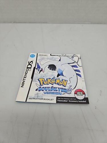 Pokemon Soul Silver Version SoulSilver Nintendo DS US Instruction Manual Only