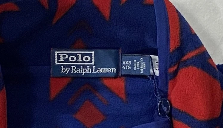 NWT Polo Ralph Lauren *4XB* Pullover Fleece Aztec Snowflake Sun Valley -Size=4XB - Image 3 of 4