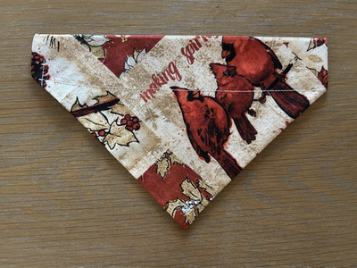 Over Collar Slide On Pet Dog&cat Bandana Scarf (Small) CARDINALS - New