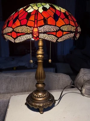 【希少!】Dale Tiffany デール ティファニー スタイル ランプ Dale Tiffany TT20183 Traditional 2 Light Tiffany Style Table Lamp