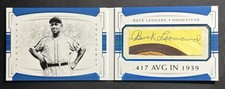 2018 National Treasures Cut Signatures Booklet Auto Buck Leonard 10/20 CSB-BL