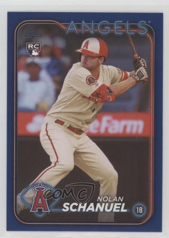2024 Topps Series 1 Retail Royal Blue Nolan Schanuel #53 Rookie RC 14ez