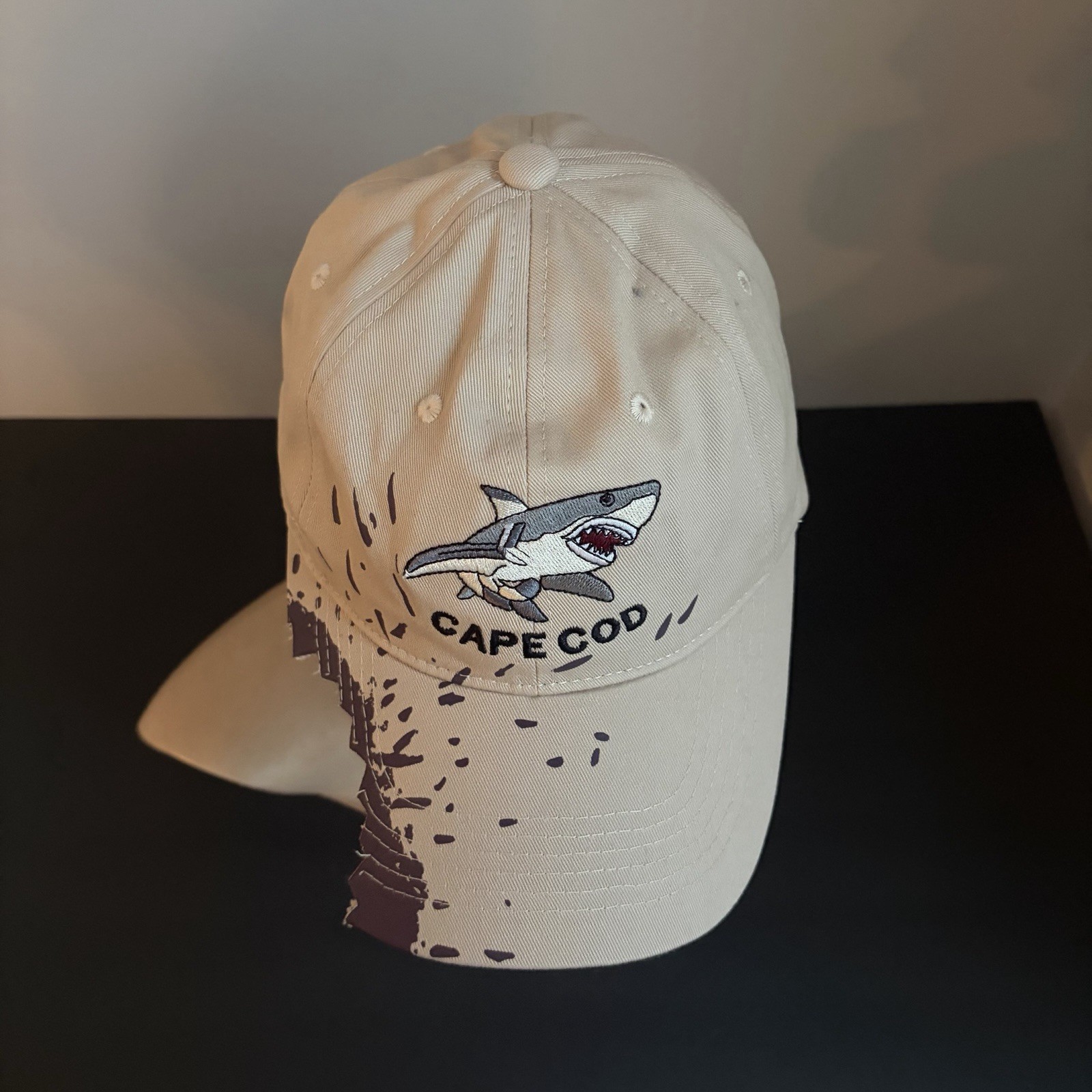 Cape Code Shark Attack Embroidered Graphic Adjust… - image 2