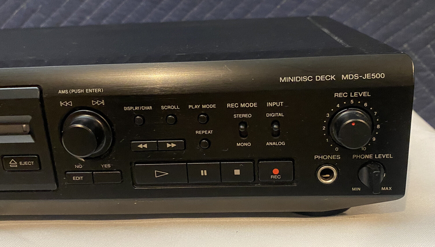 SONY MDSJE500 MINI DISC DECK Fully Functional 1 Owner Excellent