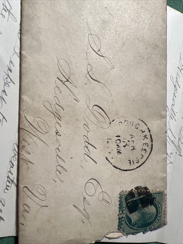 1879 Handwritten Letter POUGHKEEPSIE NY Hedgesville West Virginia - Picture 3 of 10