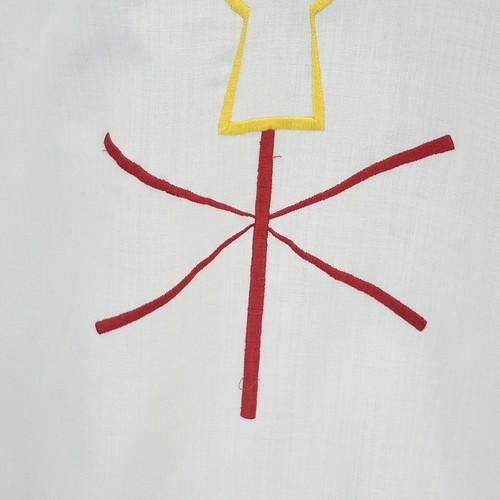 2 Catholic Chasubles Priest Vestments – Embroidered Eucharist Pax Chi-Rho Liturg - Picture 5 of 18