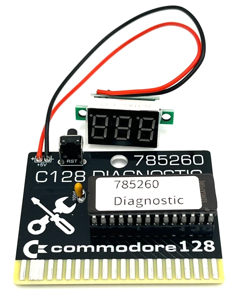 Juego de cartuchos de diagnóstico y arnés de prueba Commodore 128 - Vendedor de EE. UU. Foto 3 de 4